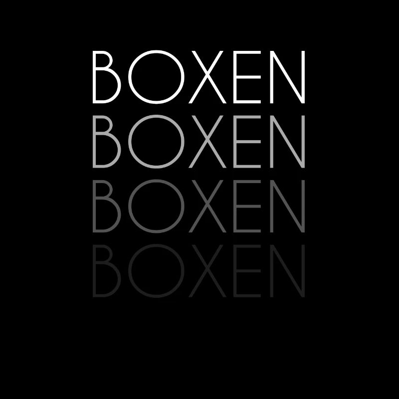 Boxen Schriftzug