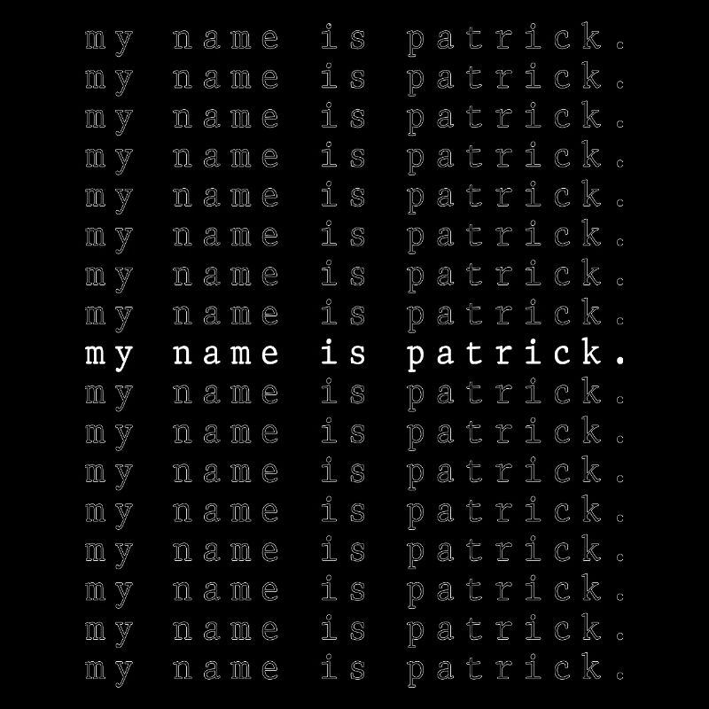Je m’appelle Patrick
