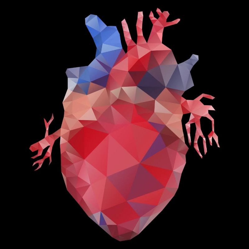 Heart low poly