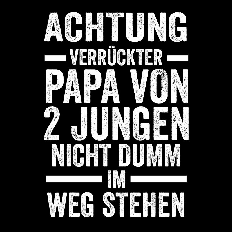 Papa 2 Söhne Vater Geschenk
