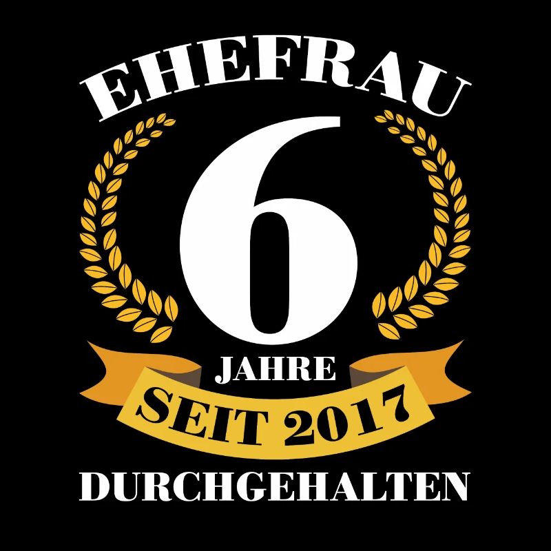 6. Hochzeitstag Ehefrau Zuckerhochzeit Geschenk