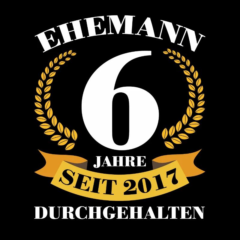6. Hochzeitstag Ehemann Zuckerhochzeit Geschenk