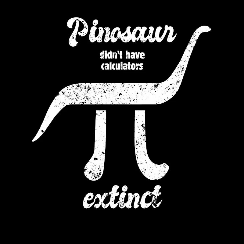Dinosaurier - Wortspiel - Pi - 3,1415 - extinct