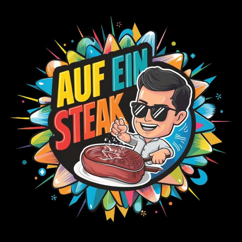 Auf ein Steak T-Shirt Design