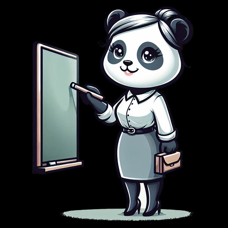 Cute Panda Teacher