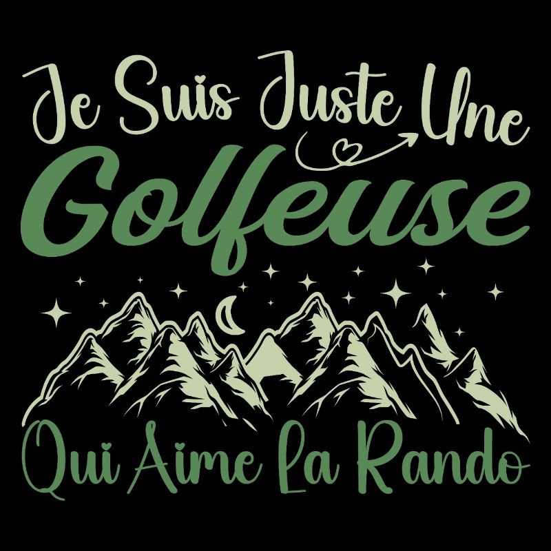 Golfeuse aventurier passionnée de Randonnée cadeau