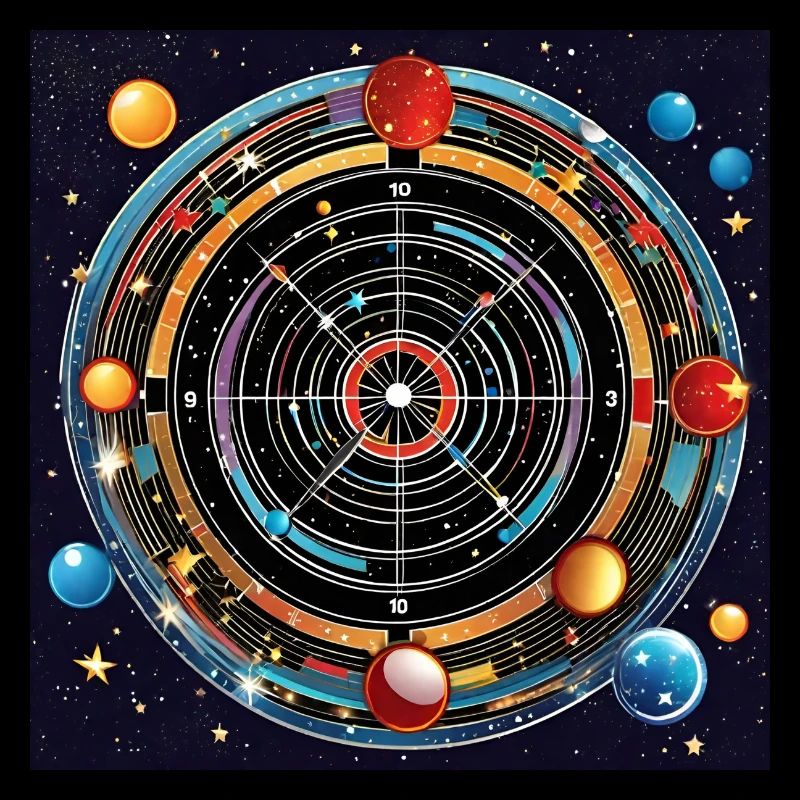 Planetare Präzision - Galaxy Dartboard