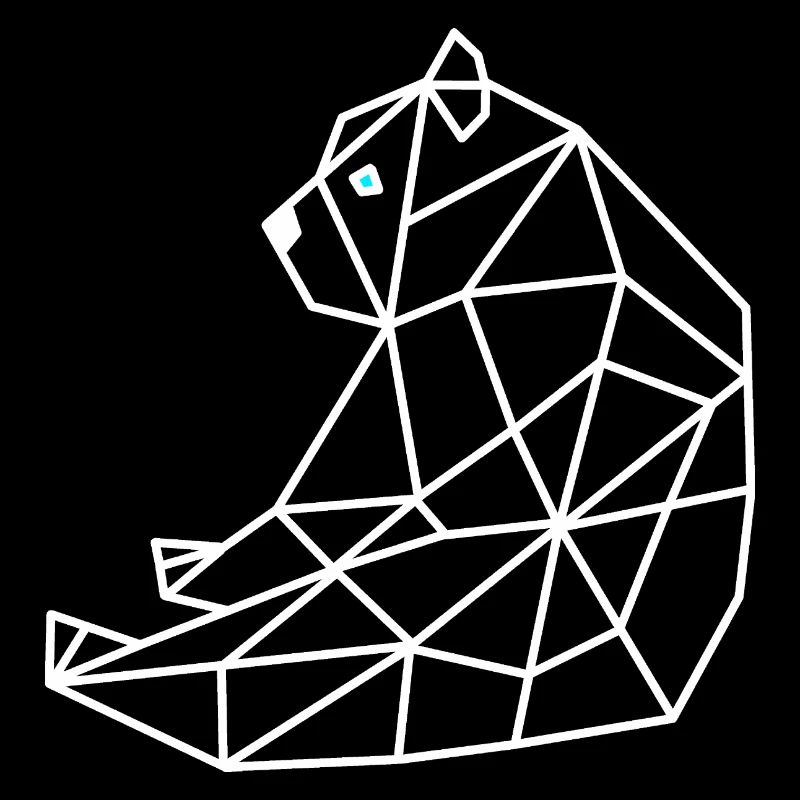 Bär Geometrisch Linie