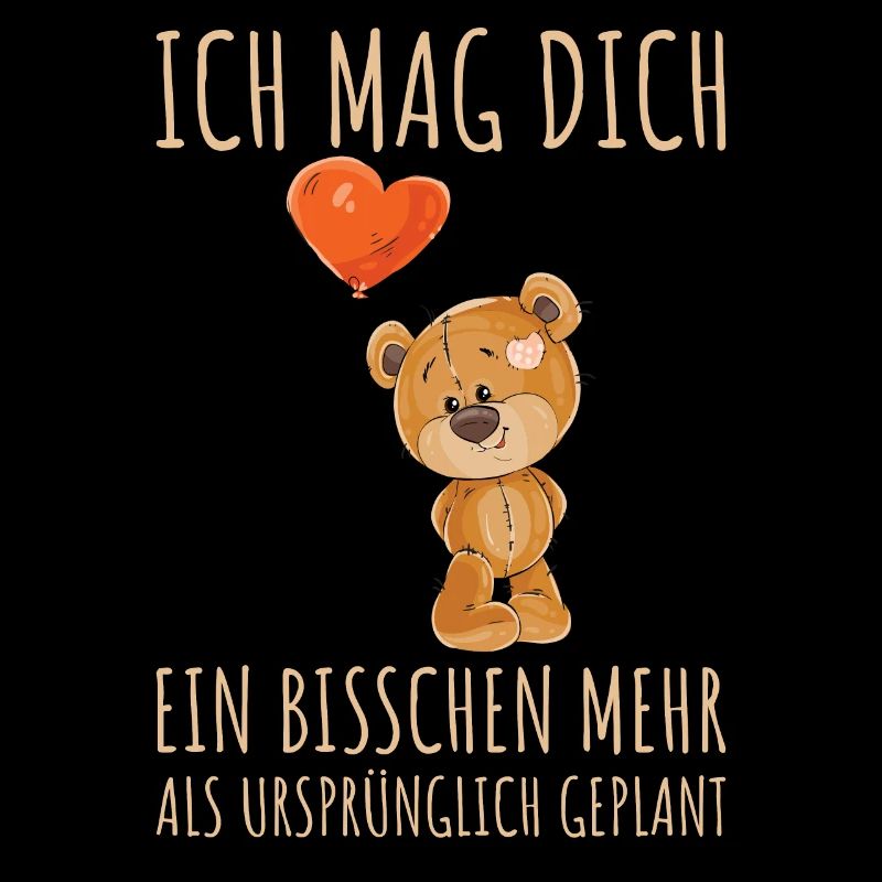 ICH MAG DICH EIN BISSCHEN MEHR | Bär Herz Ballon