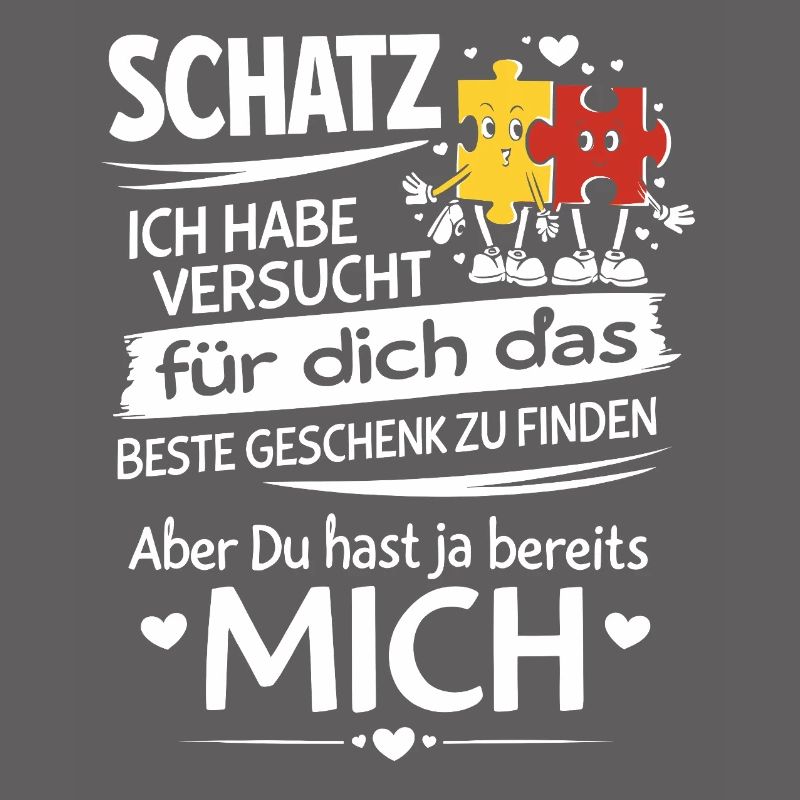 Schatz Geschenk Spruch Puzzleherz