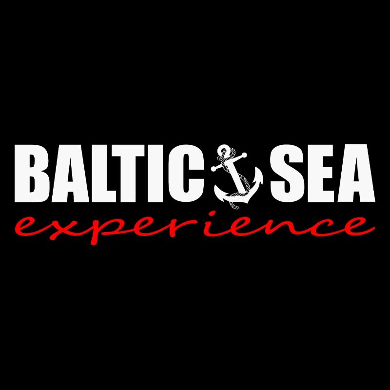 BALTIC SEA EXPERIENCE logo white / red anchor