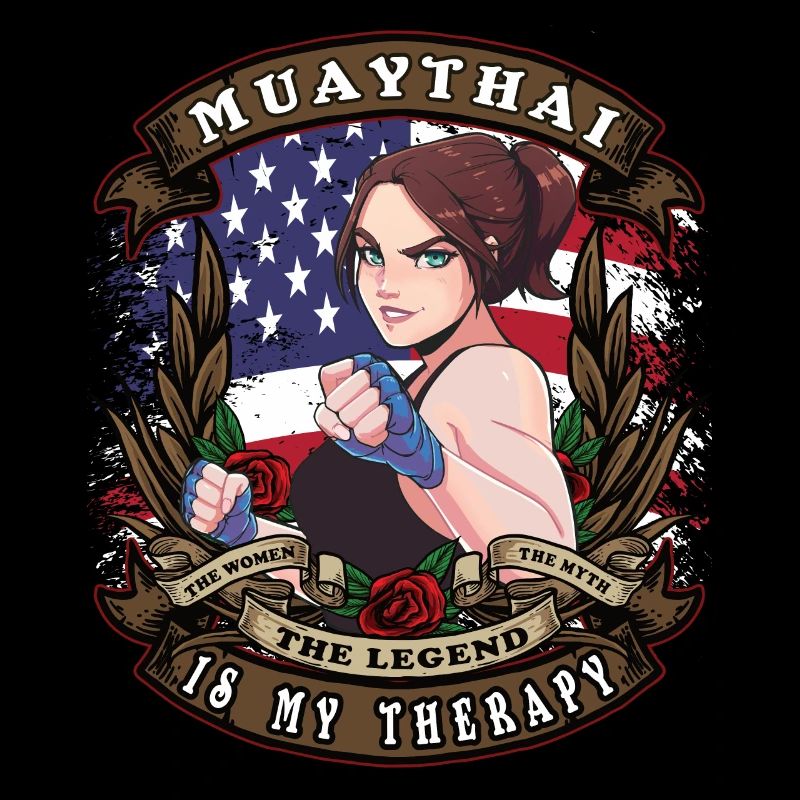 Muaythai is my therapy retro Mrs. Muaythai
