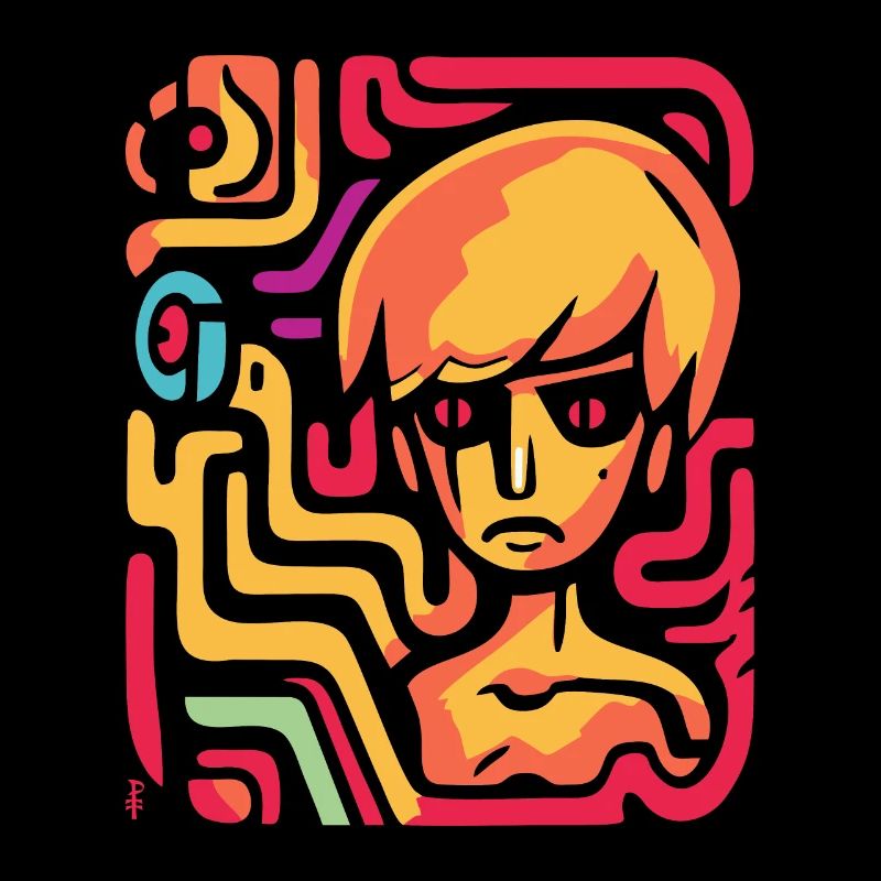 Art abstrait : Labyrinthe de l’