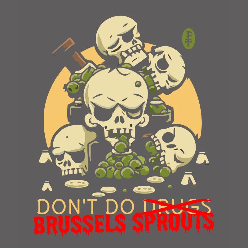 Disgusting Vegetable Skulls: Avoid Brussels Sprouts