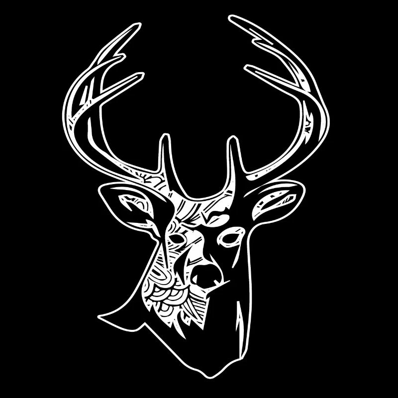 Deer Deer Floral Pattern