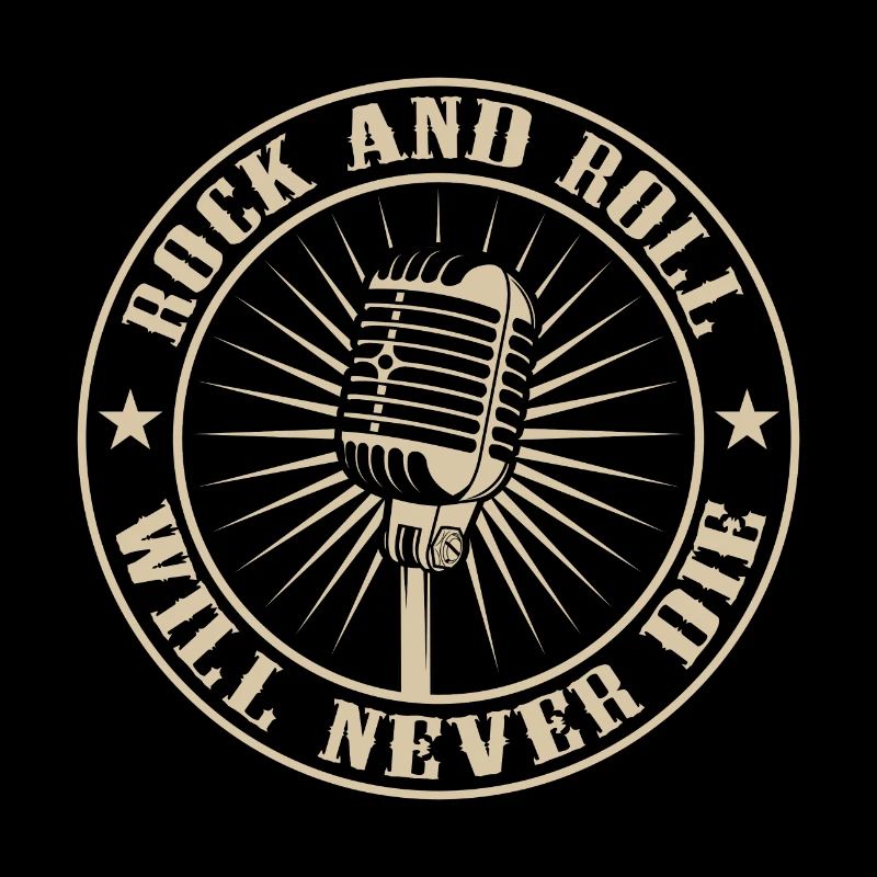 Mikrofon Rock And Roll Will Never Die Musik Sänger