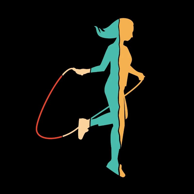 Retro Jumping Speed Skipping Professioneller Sprung