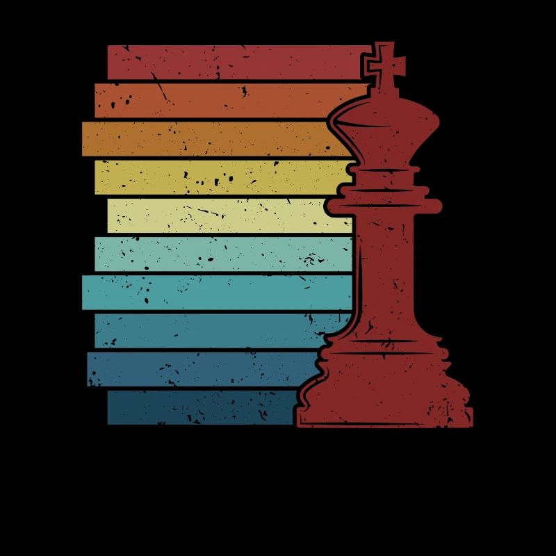 Retro Grandmaster Queen Player Échecs professionnels