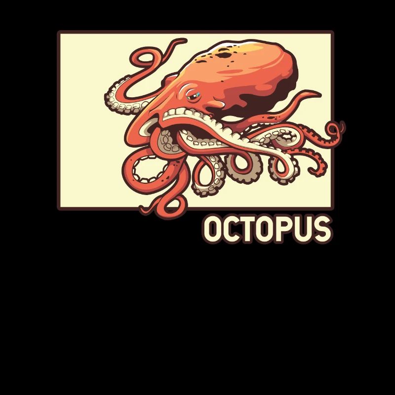 Octopus Doodle Chinois Hanzi Octopodes Octopoda