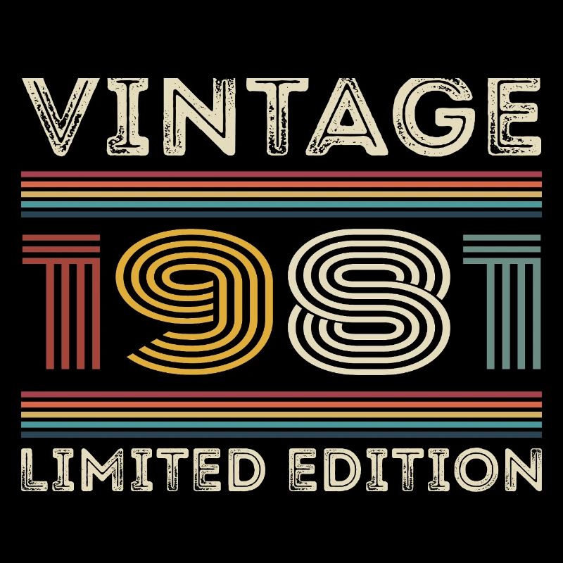 1981 Geburtstag 1981 Retro 1981 Geschenk 1981