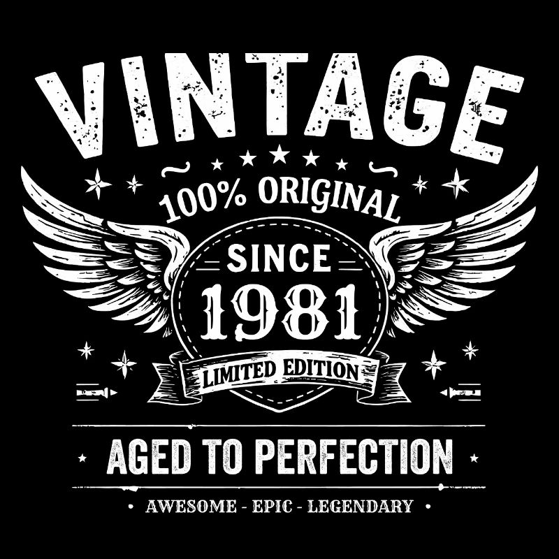 1981 Vintage 1981 44e Anniversaire 1981 Rétro 1981
