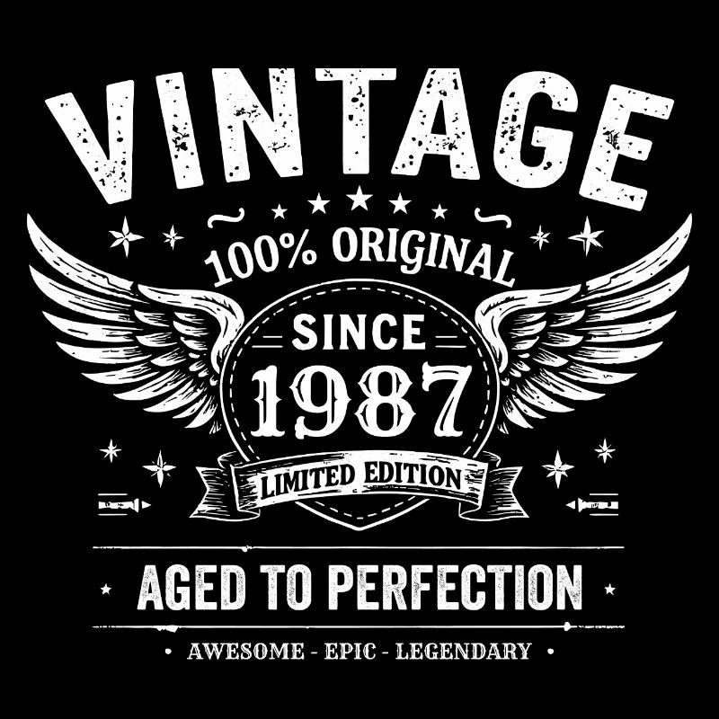1987 Vintage 1987 38th Anniversary 1987 Retro 1987