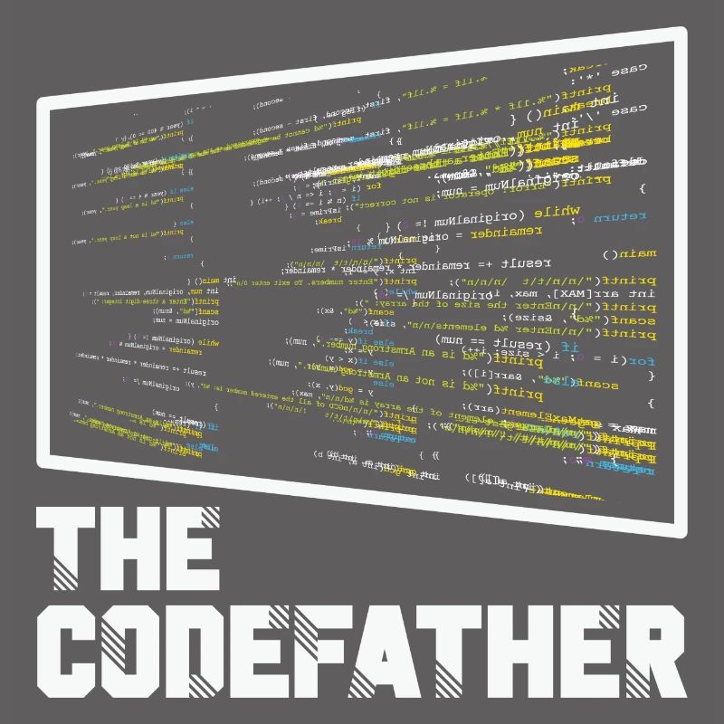 Le Codefather Programmeur Codage Coder Drôle