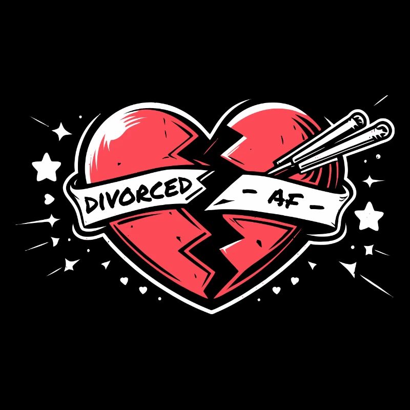 Zerbrochenes Herz - Divorced AF - Geschieden