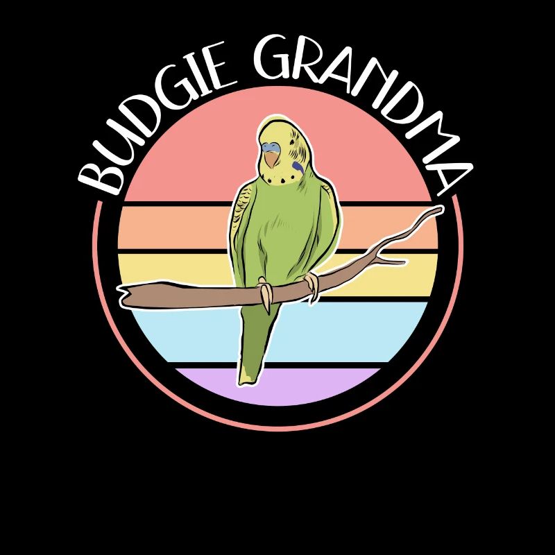 Budgerigar Grand-mère Budgerigars Cadeau