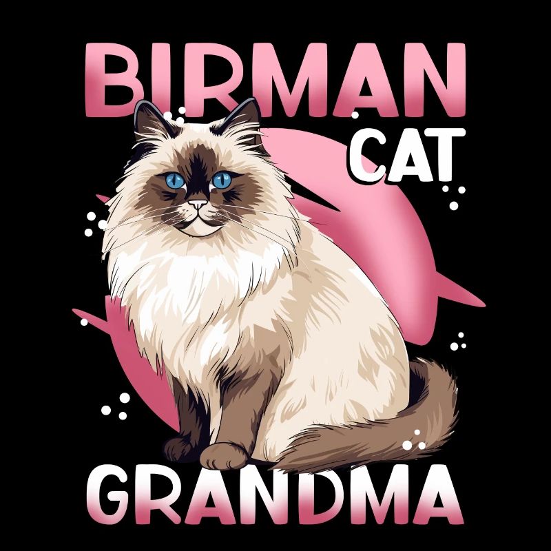 Birman chats mamie Birman chat Birman cadeau