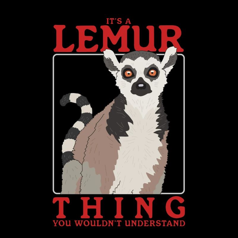 Lémurien Ringtail lémuriens Ringtail Ring-tailed Lémurien Lemure cadeau