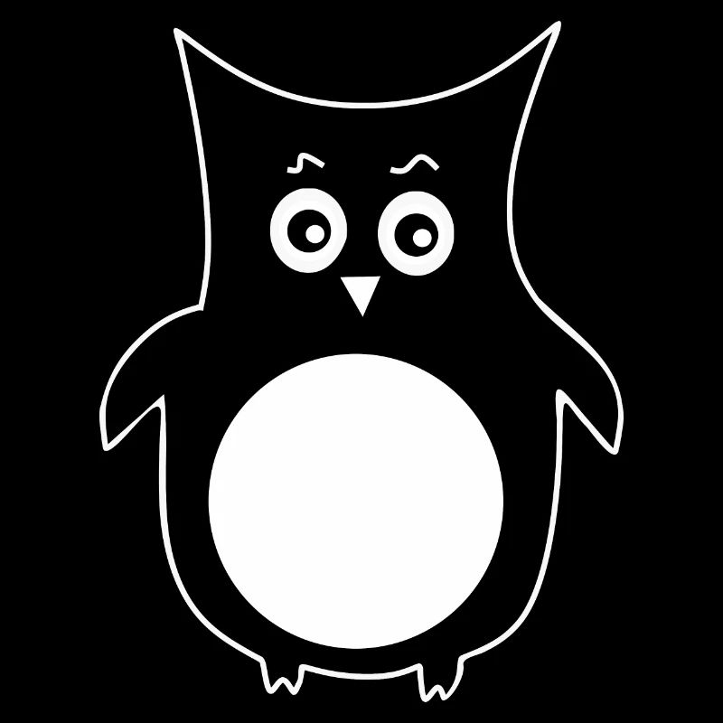 white owl bird white