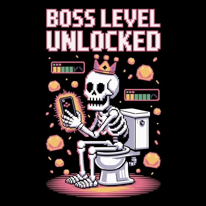 Niveau de final débloqué - Retro Gaming Skeleton activé
