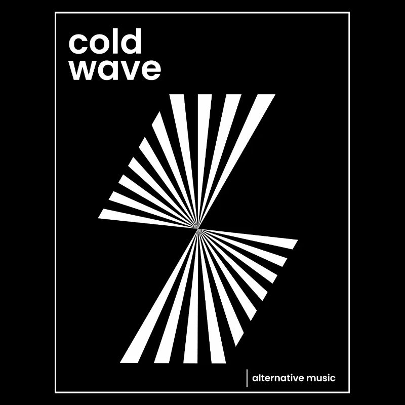 Conception d’affiche de musique Cold Wave