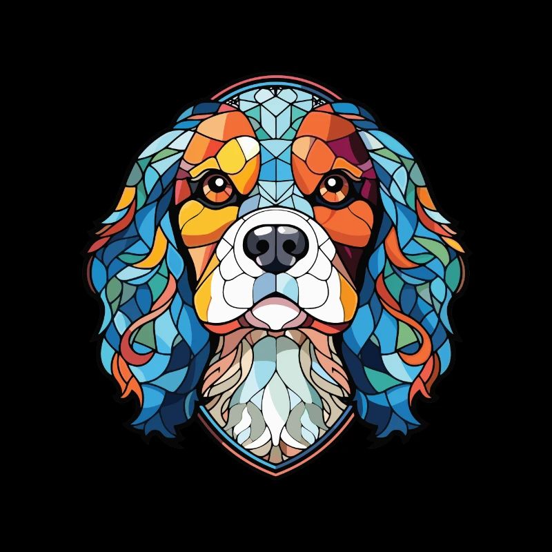 Cavalier King Charles Spaniel Hunderasse Aquarell