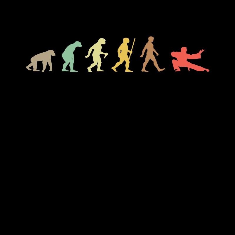 Vintage Judo Retro Kampfkunst Evolution