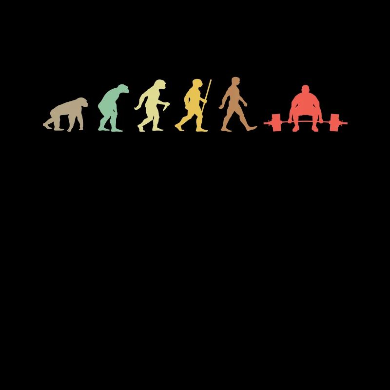 Weightlifting Retro Body Building Evolution fitnes