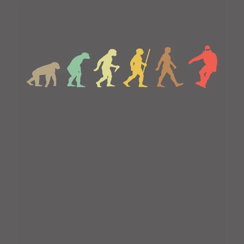 Snowboarden Retro Snowboard Evolution Snowboarder