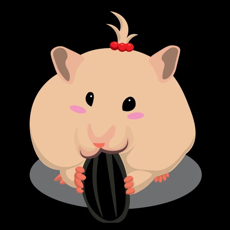 Netter Hell-Braun Hamster Essen