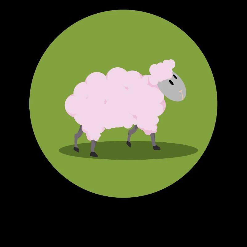 Dessin animé mignon mouton