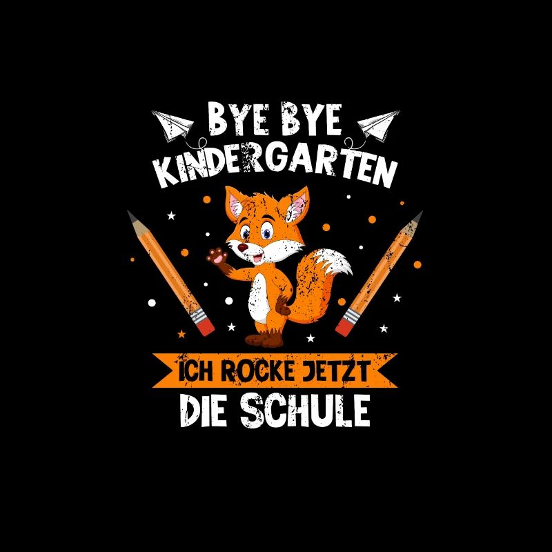 Bye Bye Kindergarten Einschulung Fuchs Geschenk