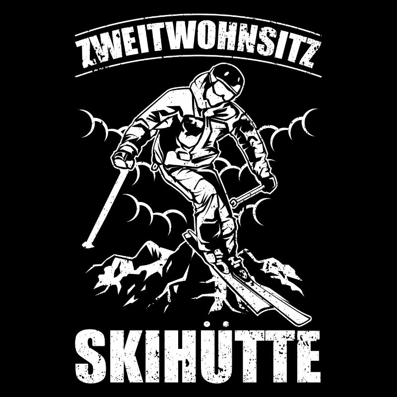 Zweitwohnsitz Skihütte Lustiger Skifahrer Spruch