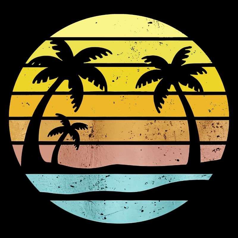 Graphic Nature Beach Summer Holidays