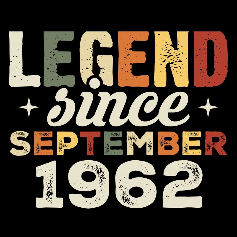 Legendär seit September 1962 Geburtstag September
