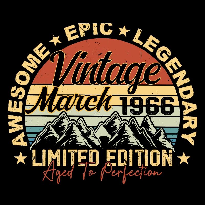 March 1966 Anniversary, Birthday Gift March 1966