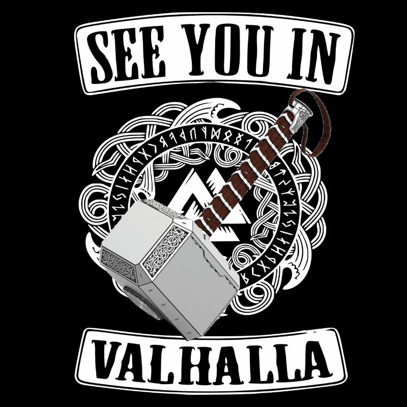 Viking Valhalla Runes Thor Hammer