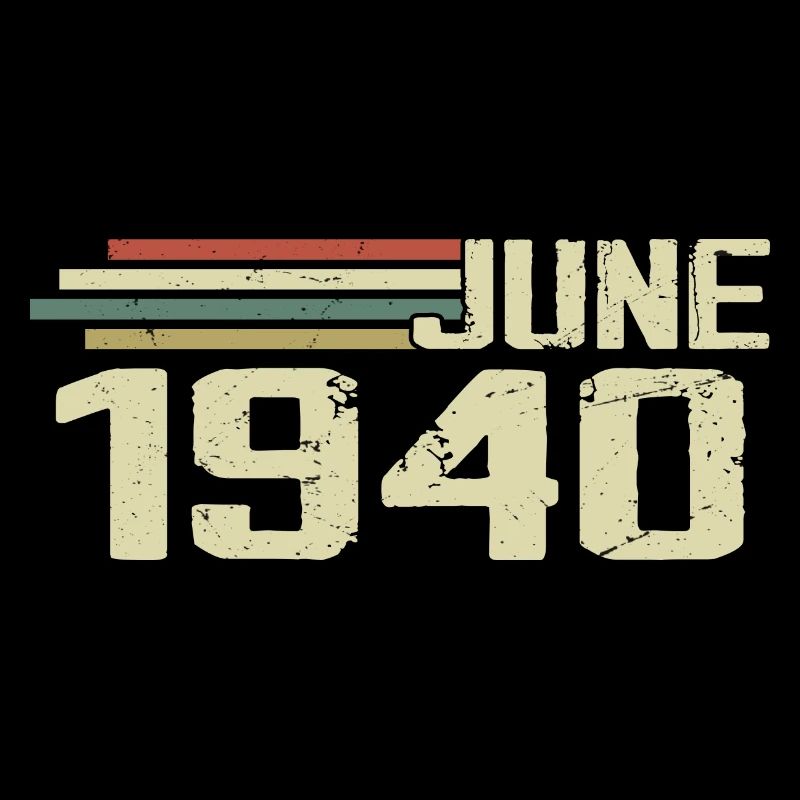 Juni 1940 Jahrestag Juni 1940 Juni 1940 Geburtstag
