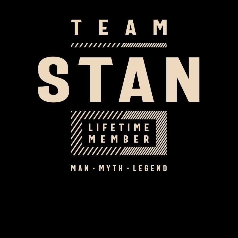 Team Stan Lifetime Member Personalized Name Stan