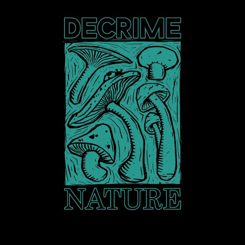 Decrime Nature Imprimé Champignon Élégant
