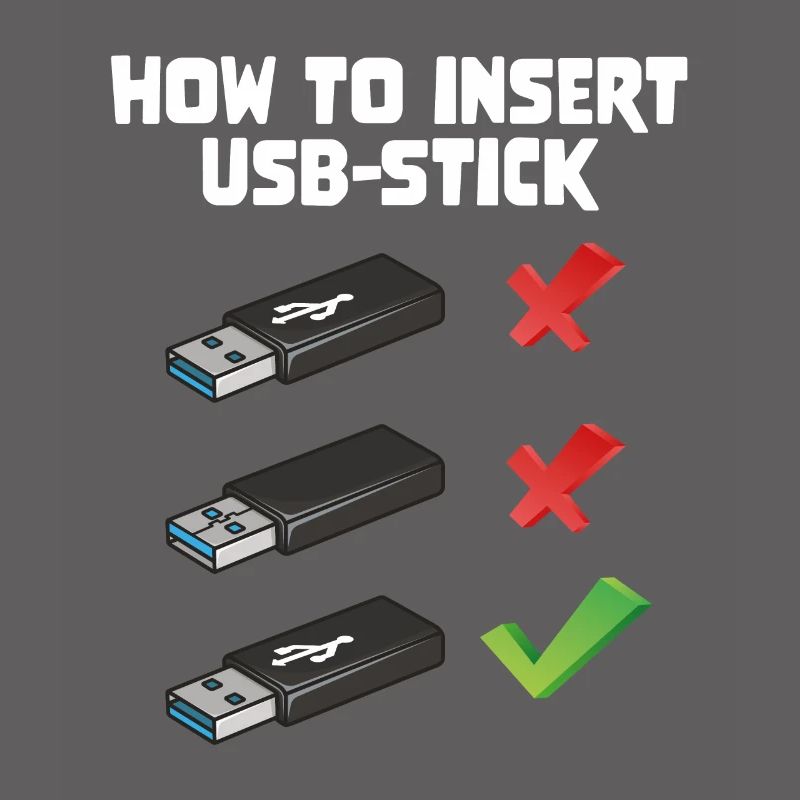 How To Insert USB Stick Funny Programmer Meme